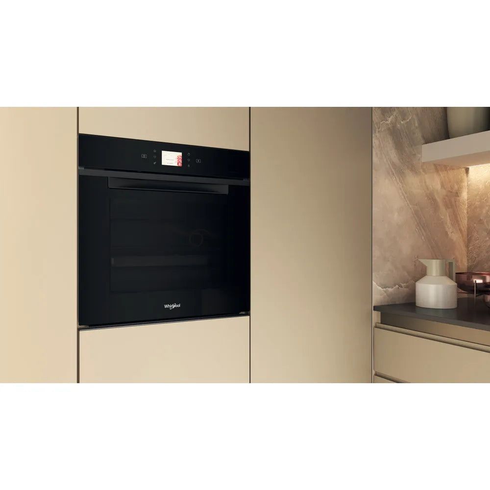 Forno elettrico incasso Whirlpool: colore nero, autopulente A++, funzione pizza 310°, sottovuoto, maniglia a gola - WOI11P8FHT2SBAF
