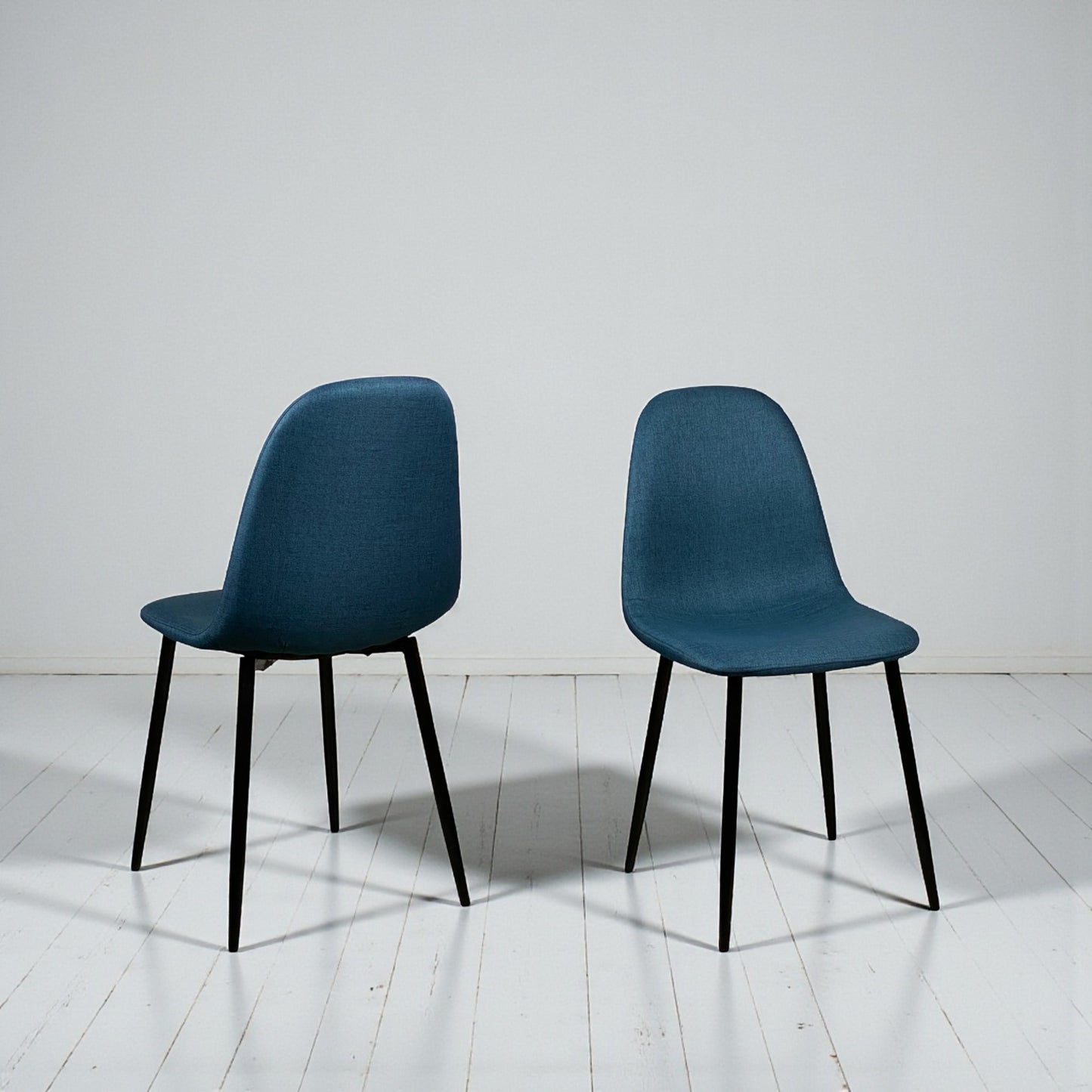 Sedia Katerina blu in tessuto