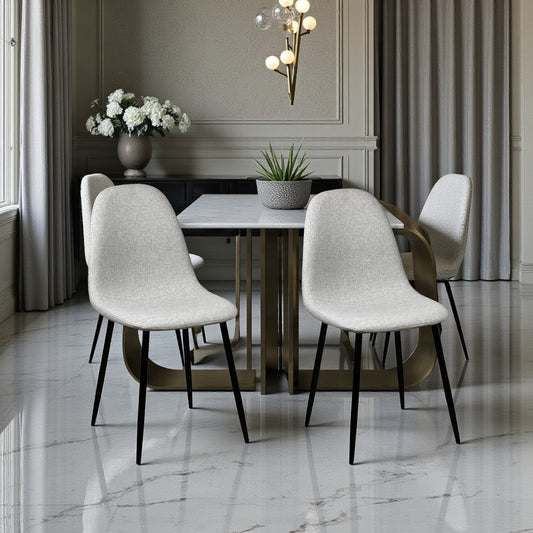 Sedia Katerina grigia in tessuto