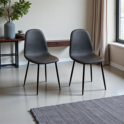 Sedia morbida grigia in ecopelle